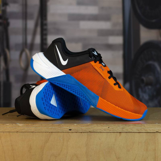 Pánské boty na CrossFit Nike Metcon 10 - oranžová-modrá-černá