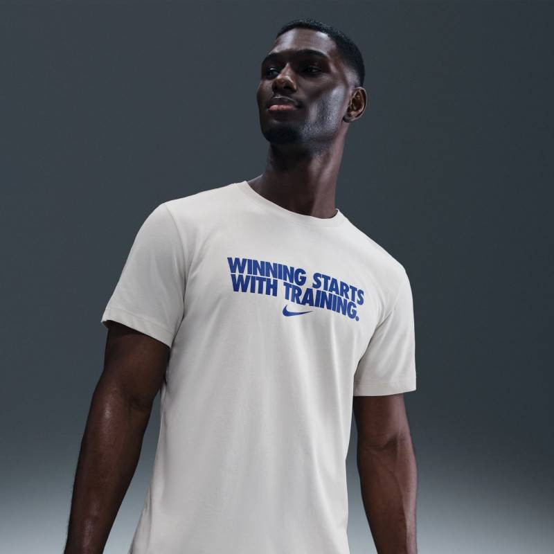 Pánské tričko Nike - winning starts with training - blue