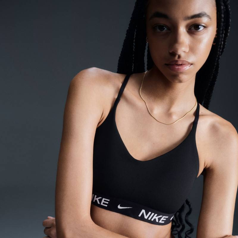 Dámská sportovní podprsenka Nike Nike Indy Light Support - černá/bílá