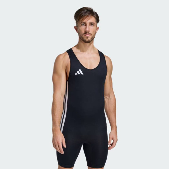 Pánský vzpěračský - powerlifterský dres adidas černý
