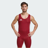 Pánský vzpěračský - powerlifterský dres adidas červený