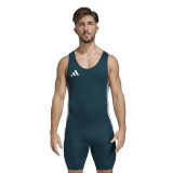 Pánský vzpěračský - powerlifterský dres adidas zelený