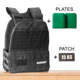 Zátěžová taktická plátová vesta 15 kg WORKOUT