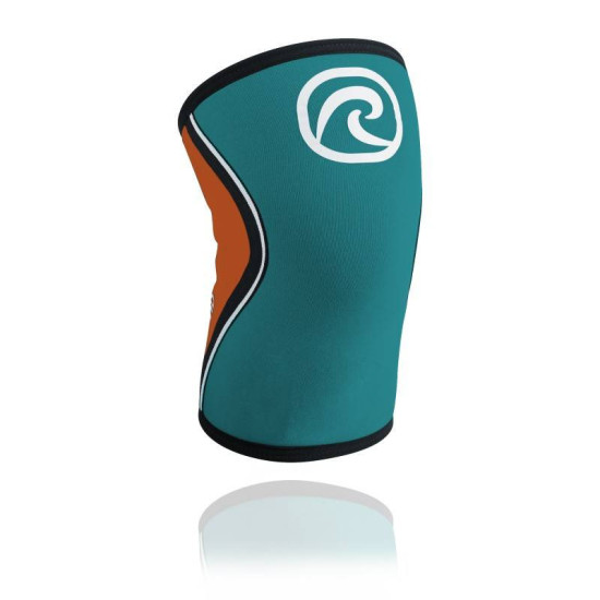Bandáž kolene 5 mm - Teal/orange
