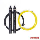 Elitní švihadlo ELITE SRS Bullet FIT Rope - černé a žluté lanko
