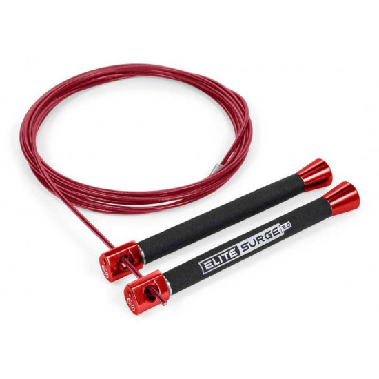 Rychlostní švihadlo ELITE Surge 3.0 red/red