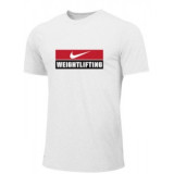 Pánské tričko Nike Weightlifting - Bílé