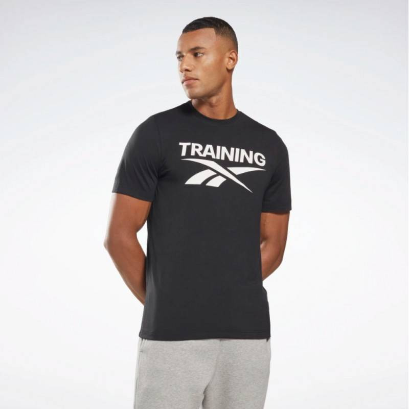Pánské tričko Reebok Training Tee - black/white - HB8534