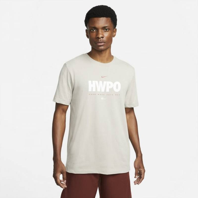 Pánské tričko Nike HWPO - béžová