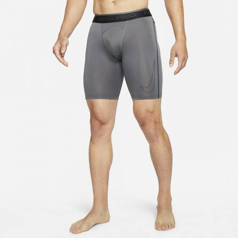 Pánské dlouhé šortky Nike Pro Dri-FIT šedé
