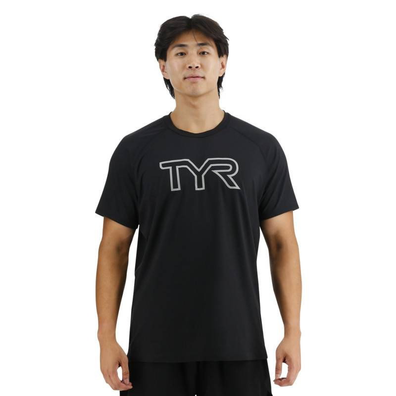 Pánské tričko TYR Raglan black