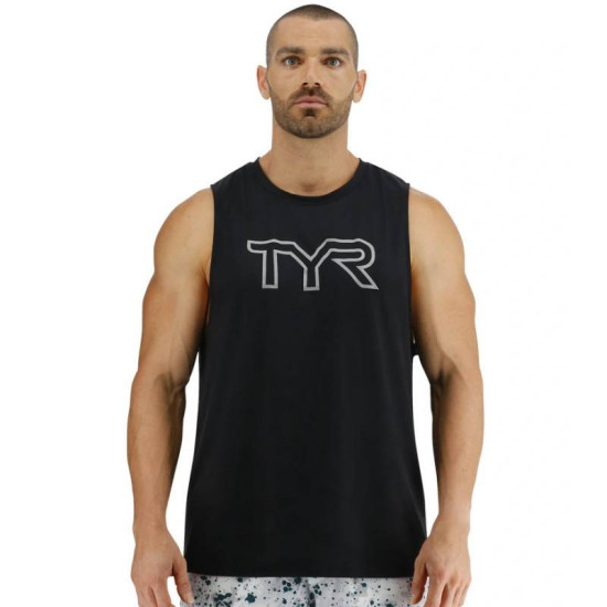 Pánské tílko TYR Logo Tech Tank - černé