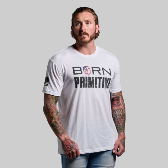 Pánské tričko born Primitive Brand Tee - bílé