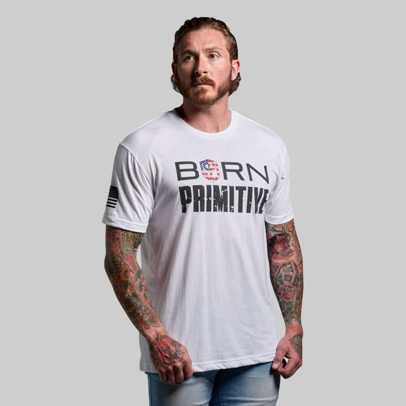 Pánské tričko born Primitive Brand Tee - bílé