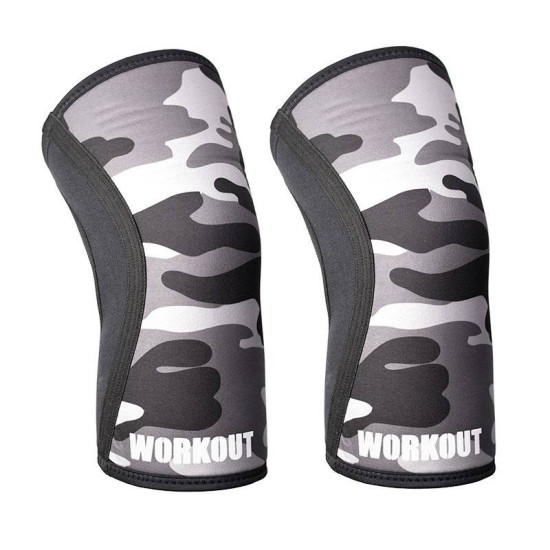 Bandáž kolene WORKOUT 5 mm - pár - camo