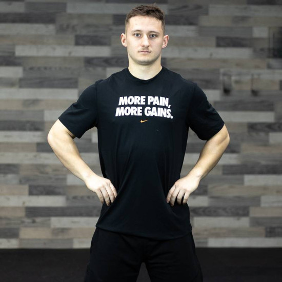 Pánské tričko Nike More Pain More Gain - Black