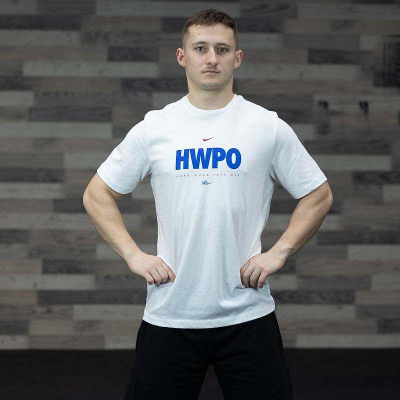 Pánské tričko Nike HWPO - bílé/modré