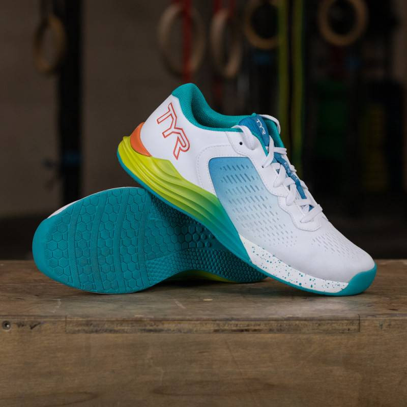 Tréninkové boty na CrossFit TYR CXT-1 - White/Turquoise