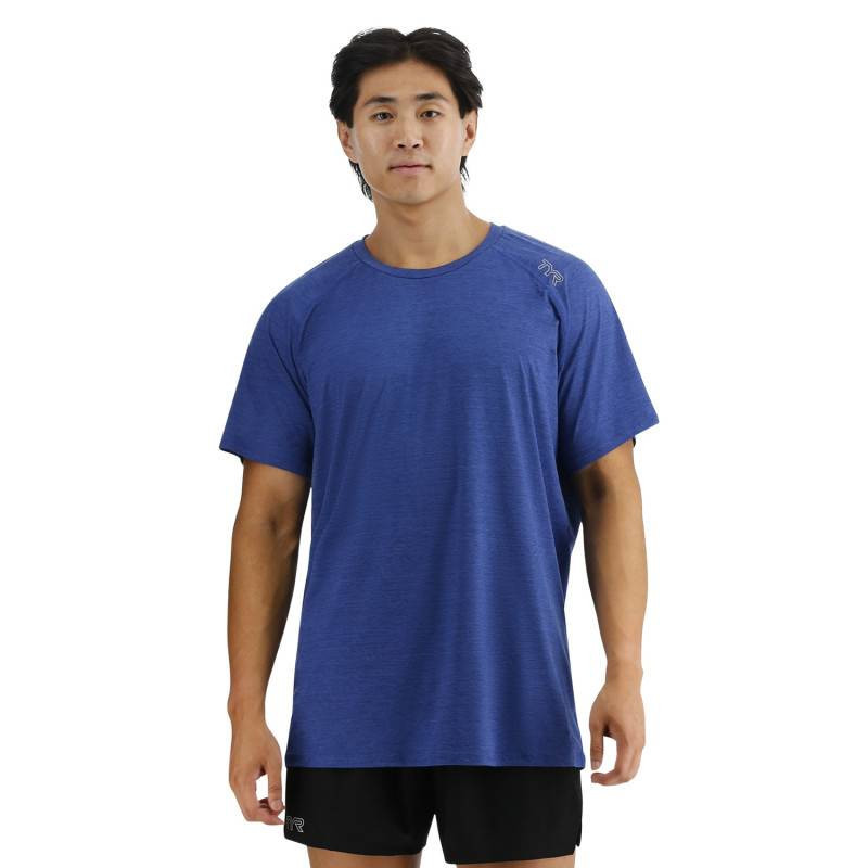 Pánské tričko TYR Raglan Deep Ultramarine