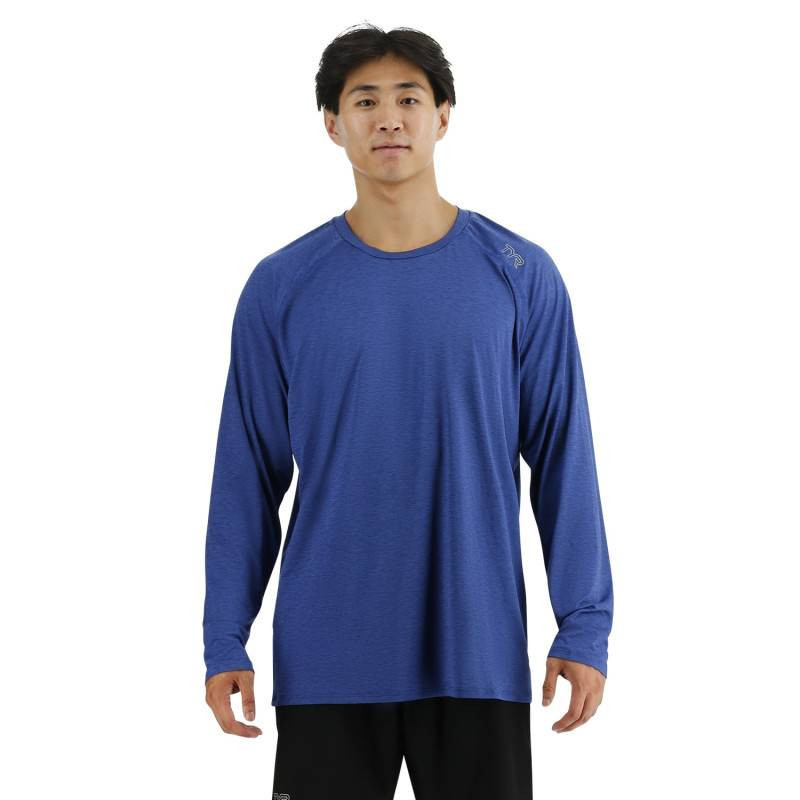 Pánské triko TYR ClimaDry Raglan Long Sleeve Ultramarine