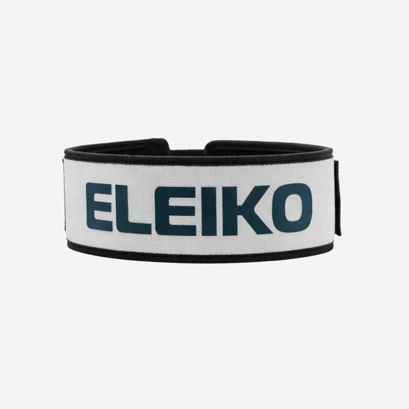 Eleiko EVA opasek s nerezovou přezkou - bílý