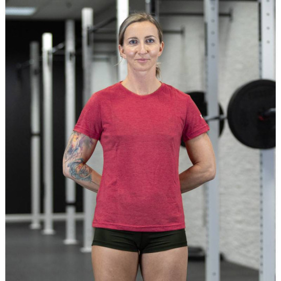 Dámské sportovní tričko WORKOUT - červené